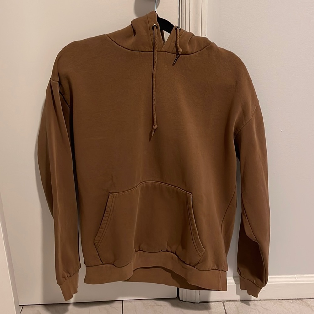 Men’s Brown/Mocha Basic Hoodie: SIZE M